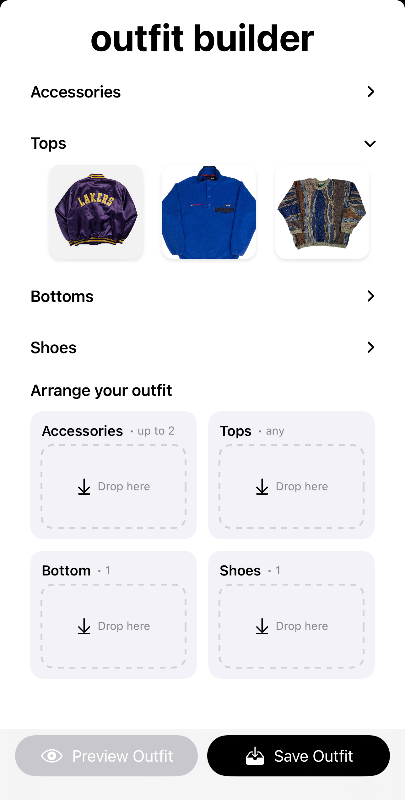 Outfit Builder